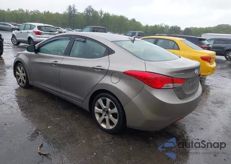 2013 Hyundai Elantra Limited from USA, damaged, VIN 5NPDH4AE3DH265371